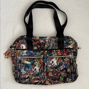 {VTG} Ed Hardy by Christian Audigier | Y2K Tattoo Print Lightweight Tote Bag